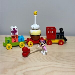 LEGO DUPLO Birthday Train – Mini Mouse - Toddler Celebration Train Toy, Ages 2+